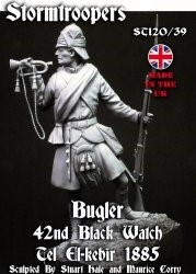 Bugler, 42nd Black Watch, Tel El-Kebir 1885, 120mm resin figure