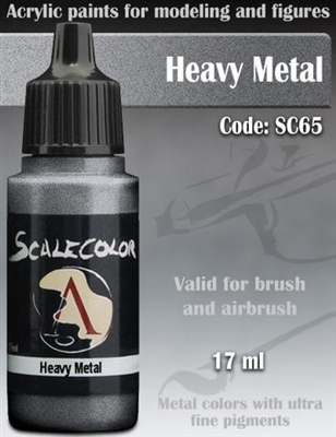 Scale Color SC-65 Heavy Metal 17ml bottle. Acrylic Paint.