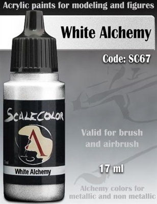 Scale Color SC-67 White Metal 17ml bottle. Acrylic Paint.