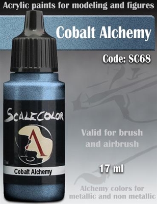 Scale Color SC-68 Cobalt Alchemy 17ml bottle. Acrylic Paint.