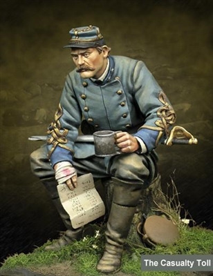 Casualty Toll - Confederate Cavalry Officer 75mm