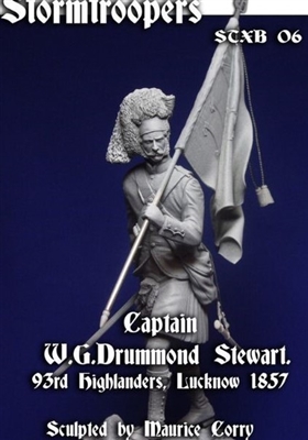 Captain W.G. Drummond Stewart, 93rd Highlanders, Lucknow 1857, 120mm resin figure