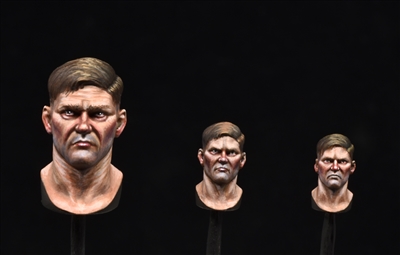 A set of academic heads printed in 54mm, 75mm and 120mm.  Included is a bonus eye "mule" in 1/6 scale.