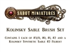 SABOT Miniatures Brush Set