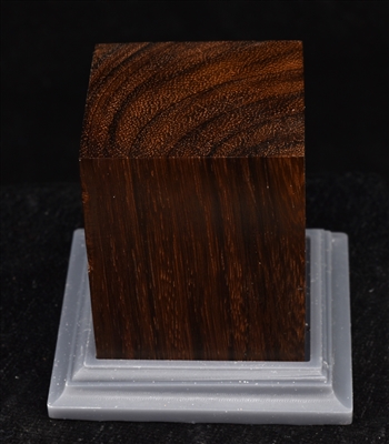 Wood base kit comprised of polished East Indian Rosewood body supplied by renowned artist John Jeffries.  It is joined by a custom 3D printed pedestal/foot allowing the artist to customize their base presentation.