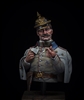 WWI Prussian Officer bust in 1/12 scale. Resin kit