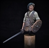 18th Century Highlander Bust, Resin bust/half figure in 1/10 scale.  This kit includes an alternate left arm holding a targe.