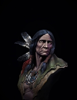 Pueblo Indian resin bust in 1/12 scale.