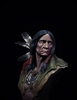 Pueblo Indian resin bust in 1/6 scale