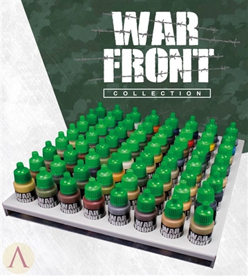 Scale 75 Warfront Acrylic Paint Complete Set, 64 bottles plus a metal storage tray