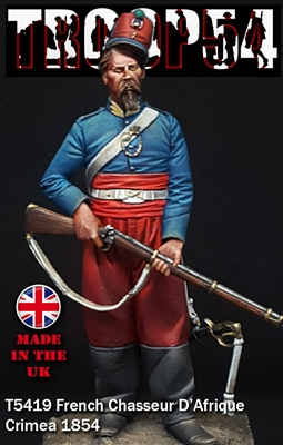 T5419 French Chasseur D'Afrique Crimea 1854, 54mm resin figure, sculpted by Antonio Meseguer