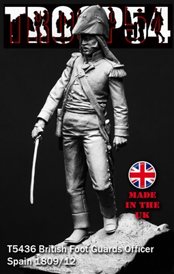 British Foot Guards Officer, Spain 1809/12, 54mm resin full figure