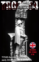 T7535 Palmyrene Mounted Scout, Battle of Immae 272BC German Mercenary in service of Von Frundsbergs Army, Italian Wars, 75mm Resin figure 3D sculpted by Nello Rivieccio
