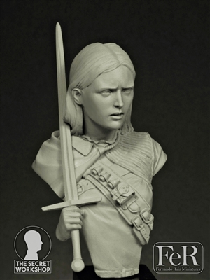 TSW00003 Eryet, the Singing Blade, 1/12 scale bust, 2 resin parts, sculpted by Maxime Penaud