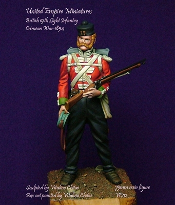 British 19th Light Infantry, Crimean War, 1854, 75mm Resin Figure