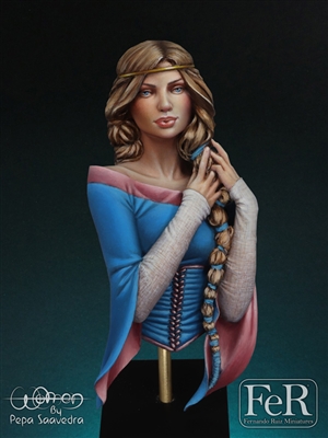 WOM00009 Rosamund, 1/12 resin bust, sculpted by Pedro Fernandez, box art painted by Pepa Saavedra