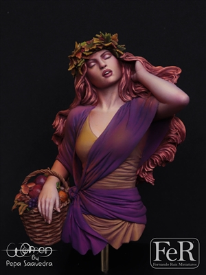WOM00010 Autumn, 1/10 scale resin bust, 2 pieces, sculpted by Pedro Fernandez, box art painted by Pepa Saavedra