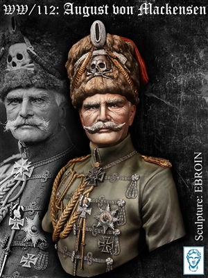 WW-112 August von Mackensen, 200mm bust, 4resin pieces, sculpted by Ebroin, box art by Alexandre Cortina Bonastre