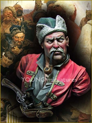 Zaporozhian Cossacks 1676, 1/9 scale bust