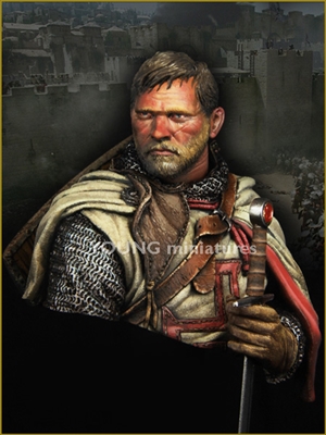 YH1837 - Templar Knight, 1/9 scale bust