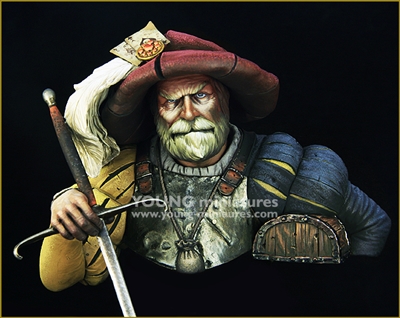 YH1851 - Landsknechts 15th Century, 1/9 scale bust