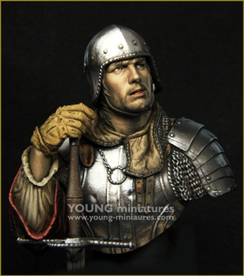 YH1866 - Landsknecht 16th Century, 1/10 scale bust, 8 resin pieces, sculpted by Young B Song, box art by Kirill Kanaev