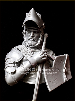 Resin cast bust in 1/10 scale