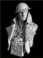 Resin cast historical bust in 1/10 scale