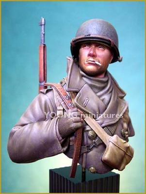 YM1812 - U.S. Soldier Ardennes, 1/9 scale resin bust