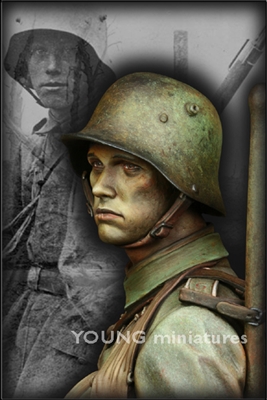 YM1820 - Stormtrooper - Battle of Somme 1916, 1/9 scale bust