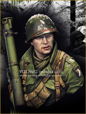 YM1855 - Easy Company - Bastogne 1944, resin 1/9 scale bust