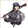 YM1895-Young German Soldier WWII, 1/10 scale resin bust, sculpted and box art painted by Young B Song