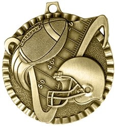 Football Medal Gold 2 inches