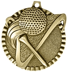 Golf Medal Gold 2 inches