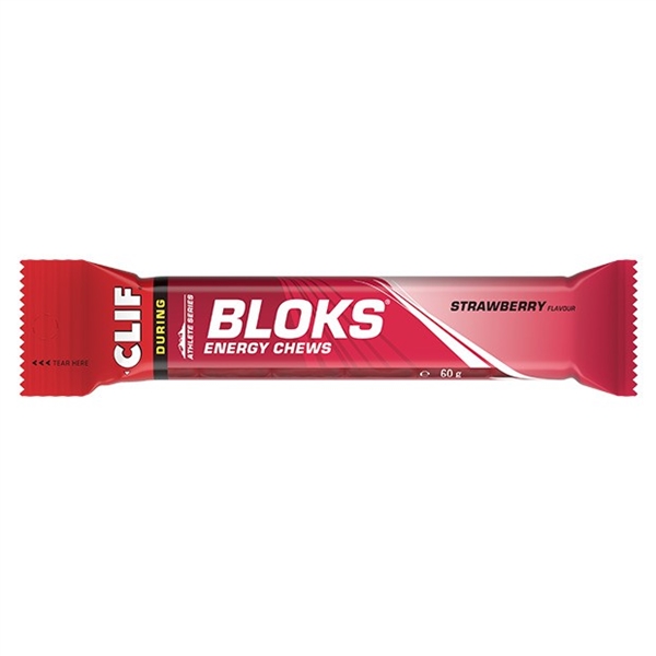 Clif Bloks Energy Chews : STRAWBERRY