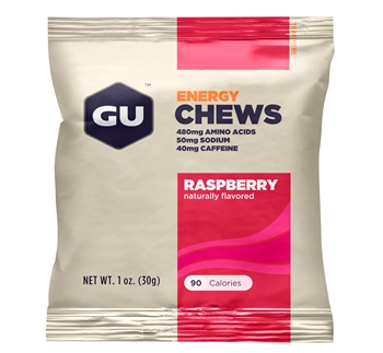 GU RASPBERRY Energy Chews