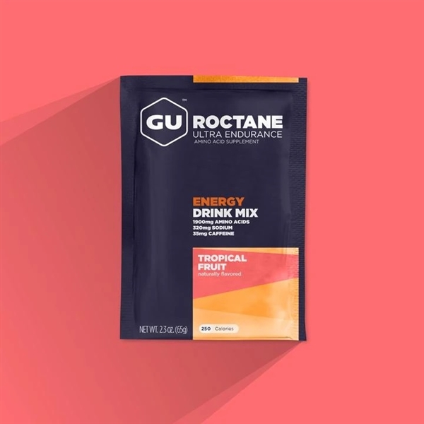 GU Roctane Tropical Fruit Energy Drink Mix Sachets