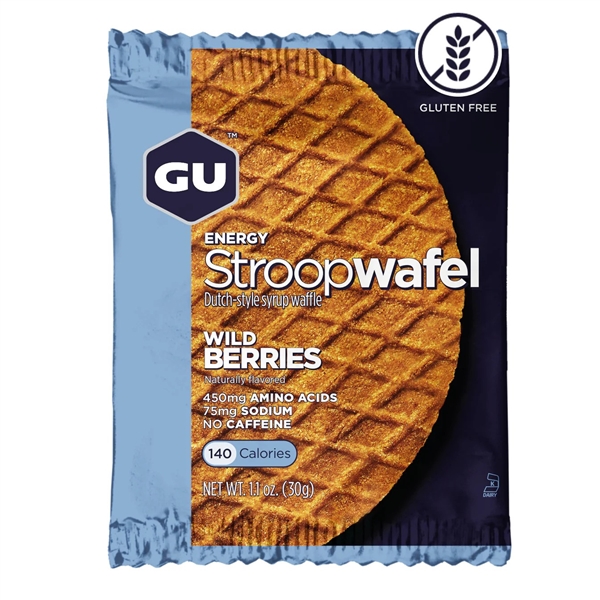 GU WILD BERRY STROOPWAFEL Energy Waffles