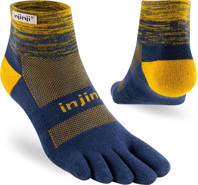 Injinji 2 Men's Run Midweight Mini Crew Toe Socks, Black/Gray, Large,  Bindings -  Canada