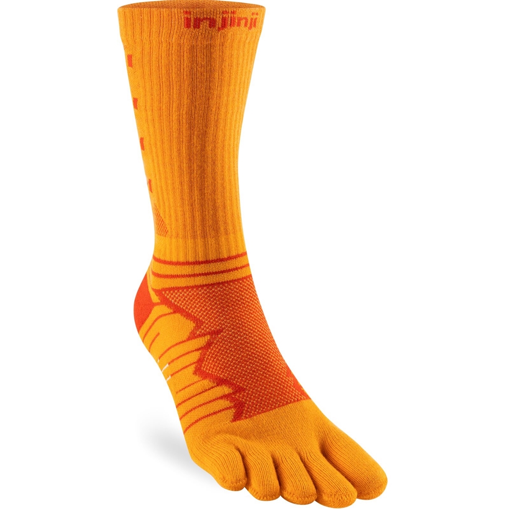 Injinji Ultra Run Toe Socks, Black / Grey, S, EU 37-40