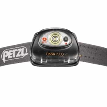 Petzl TIKKA PLUS 2 Running Headlamp/Head Torch - Grey