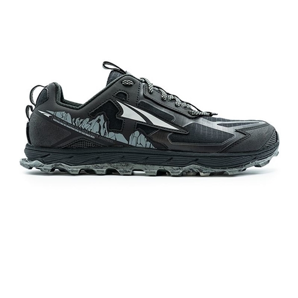 Mens Altra Running LONE PEAK 4.5 LOW zero-drop trail running shoes - Black