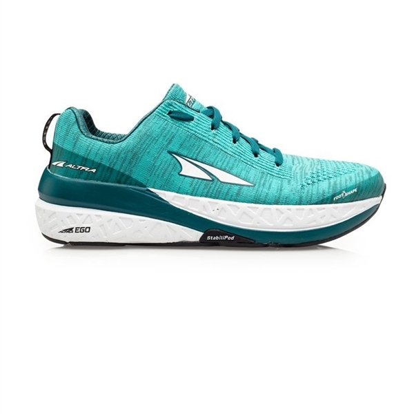 Womens Altra Running PARADIGM 4.5 zero-drop road running shoes - Teal