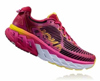 Womens Hoka ARAHI Road Running Shoes - Virtual Pink / Neon Fuchsia