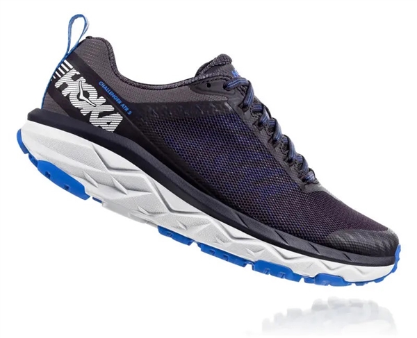 Womens Hoka CHALLENGER ATR 5 Trail Running Shoes - Obsidian / Palace Blue