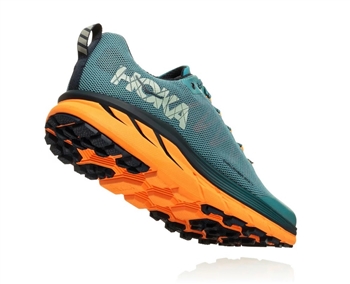 Men s Hoka CHALLENGER ATR 4 Trail Running Shoes Storm Blue Black Iris Ultramarathon Running Store