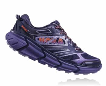 Womens Hoka CHALLENGER ATR 2 Trail Running Shoes - Astral Aura / Corsican Blue