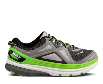 Mens Hoka CONSTANT Road Running Shoes - Grey / Black / Green Flash
