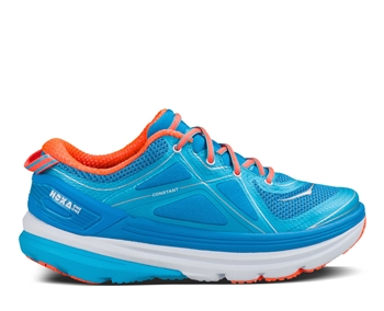Womens Hoka CONSTANT Road Running Shoes - Blue Atoll / Neon Coral