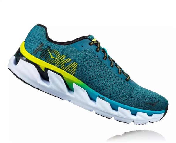 Mens Hoka One One ELEVON Running Shoes - Caribbean Sea / Black